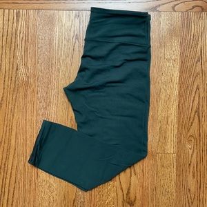 Green crop lululemon leggings